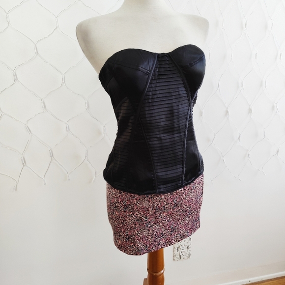 Bebe Bustier Top / Black / Medium / A-B Cup - Picture 1 of 5